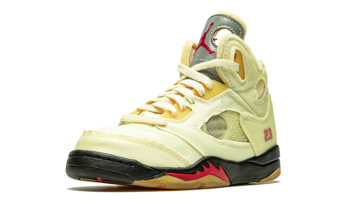 OFF-WHITE X AIR JORDAN 5 RETRO SP PS SAIL