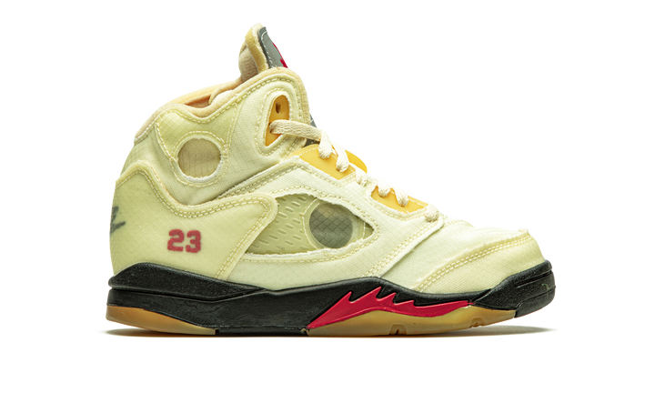 OFF-WHITE X AIR JORDAN 5 RETRO SP PS SAIL