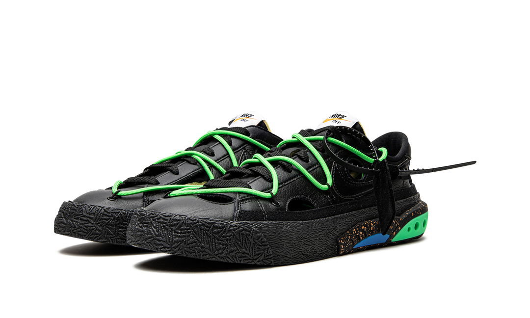 OFF-WHITE X NIKE BLAZER LOW BLACK GREEN