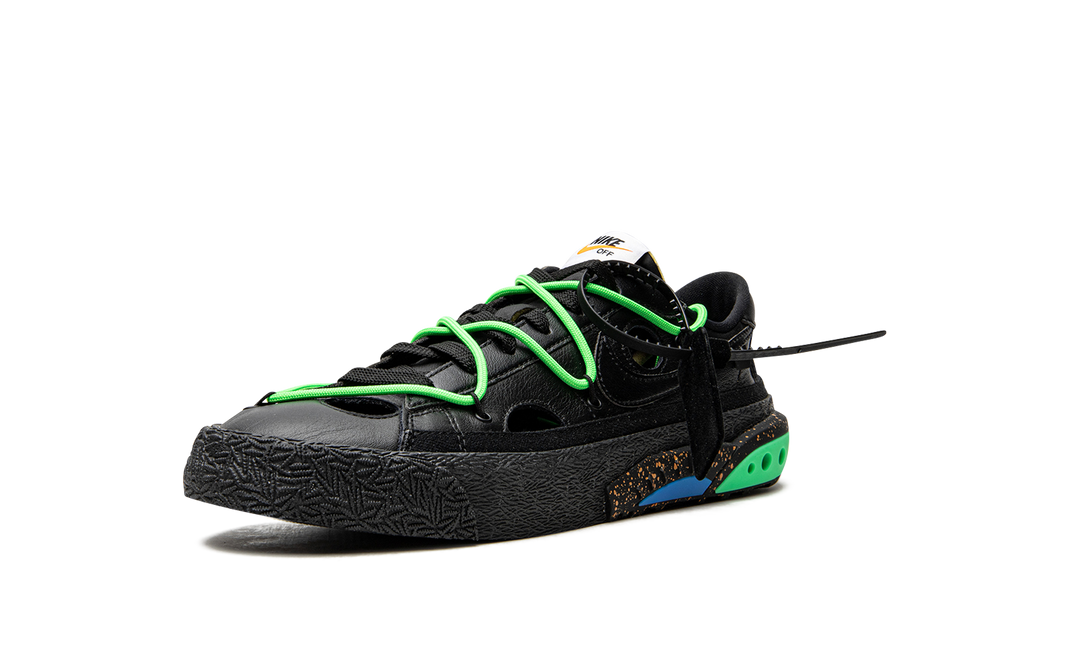 OFF-WHITE X NIKE BLAZER LOW BLACK GREEN