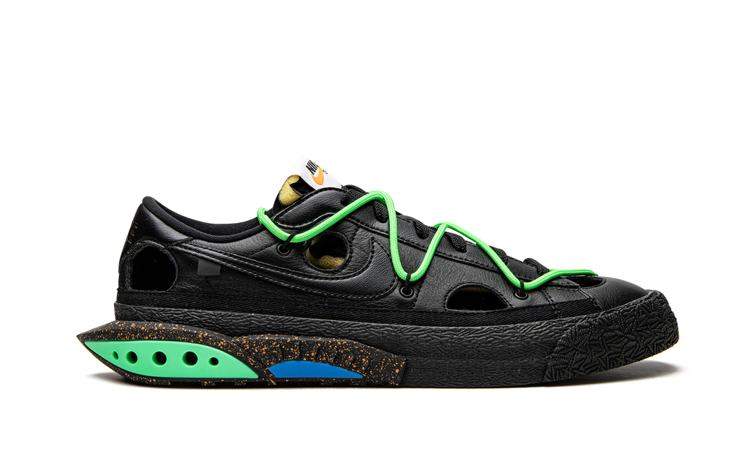 OFF-WHITE X NIKE BLAZER LOW BLACK GREEN