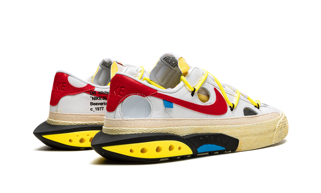 OFF-WHITE X NIKE BLAZER LOW WHITE UNIVERSITY RED
