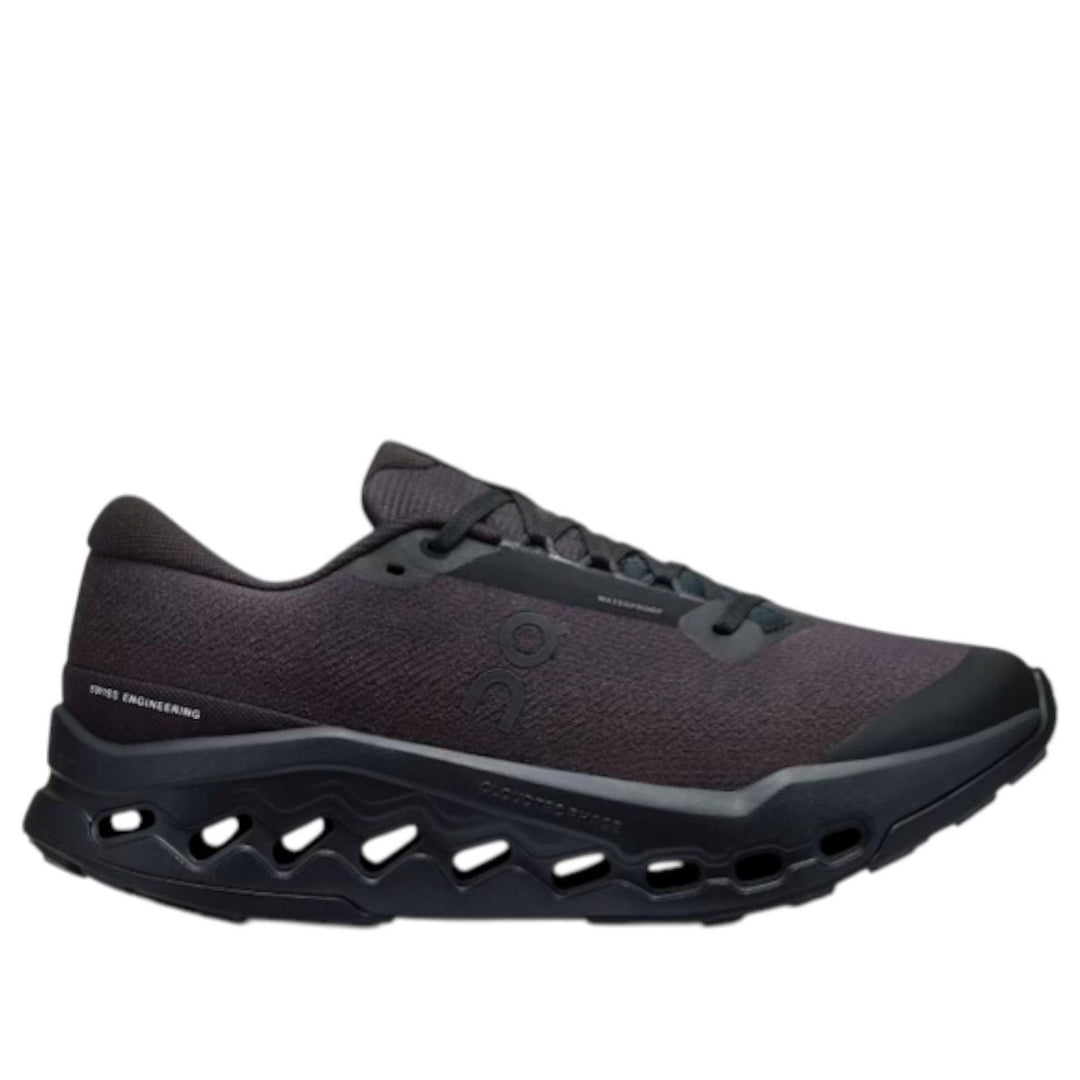 ON RUNNING CLOUDSURFER TRAIL 2 WATERPROOF BLACK WOMENS