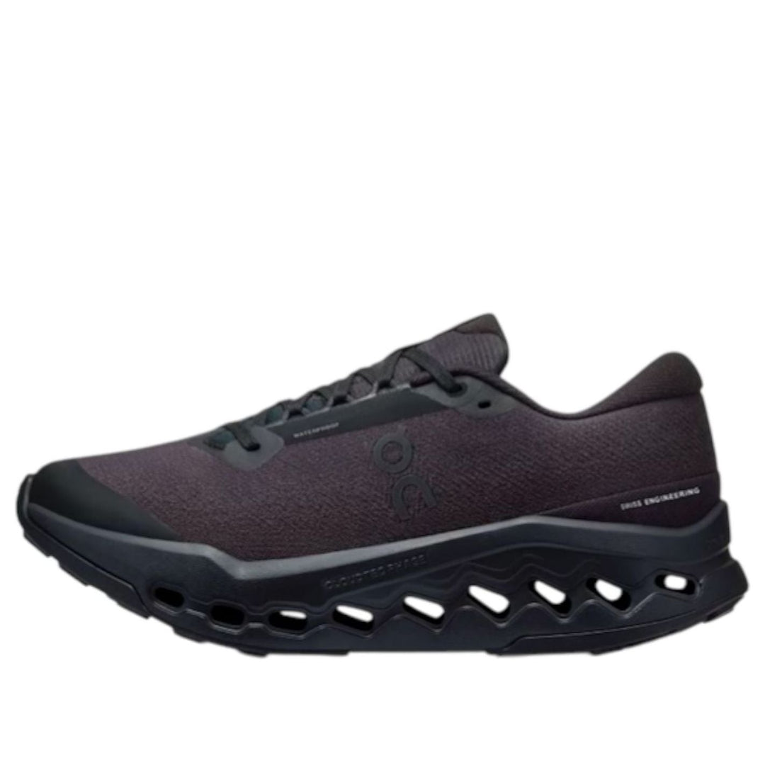 ON RUNNING CLOUDSURFER TRAIL 2 WATERPROOF BLACK WOMENS
