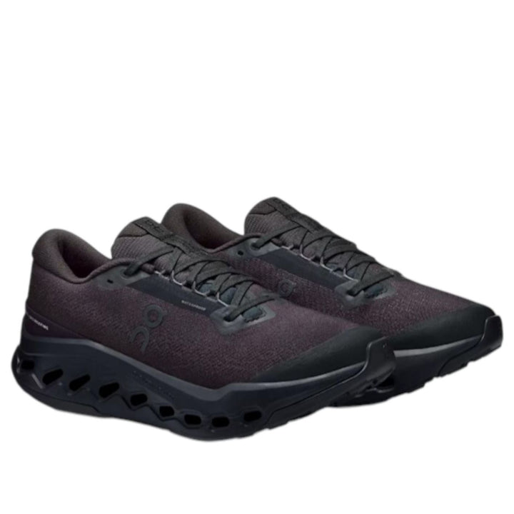ON RUNNING CLOUDSURFER TRAIL 2 WATERPROOF BLACK WOMENS