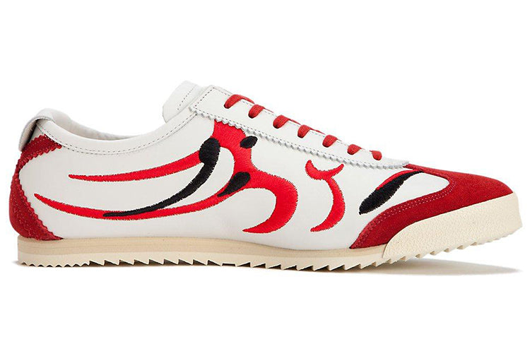 ASICS ONITSUKA TIGER MEXICO 66 DELUXE NM WHITE CLASSIC RED KUMADORI