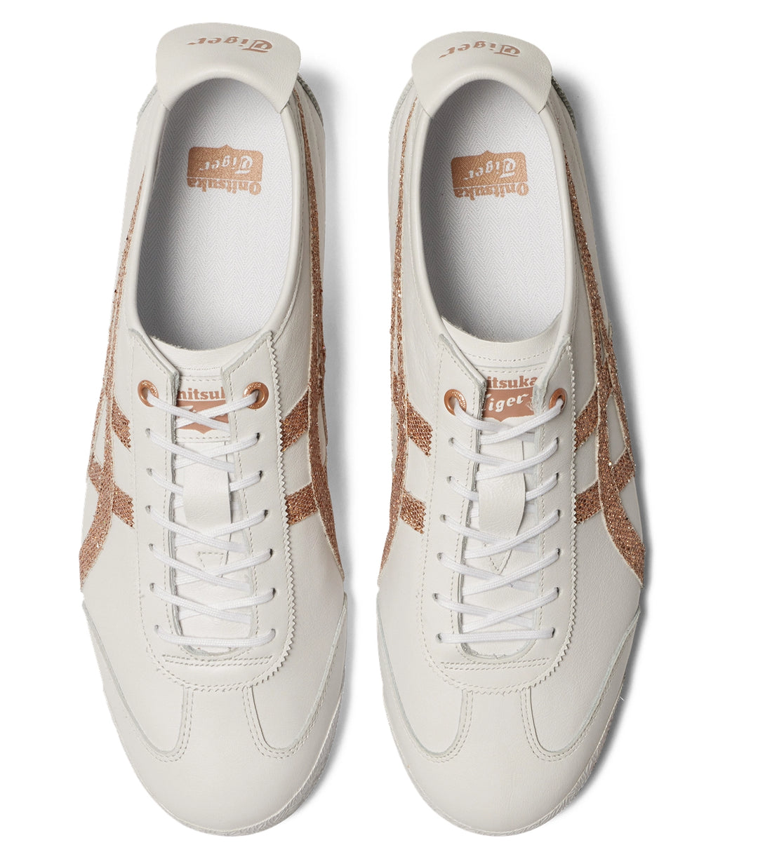 ASICS ONITSUKA TIGER MEXICO 66 SD WHITE ROSE GOLD GLITTER