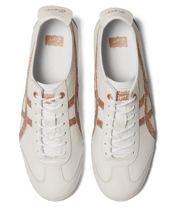 ASICS ONITSUKA TIGER MEXICO 66 SD WHITE ROSE GOLD GLITTER — Stock