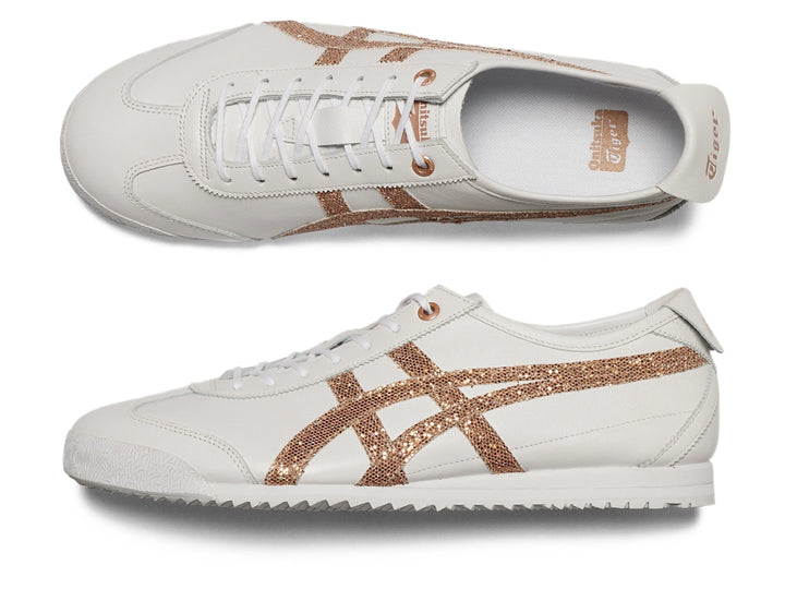 ASICS ONITSUKA TIGER MEXICO 66 SD WHITE ROSE GOLD GLITTER