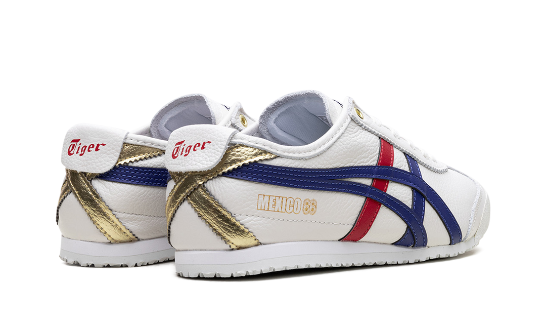 ASICS ONITSUKA TIGER MEXICO 66 WHITE DARK BLUE RED GOLD