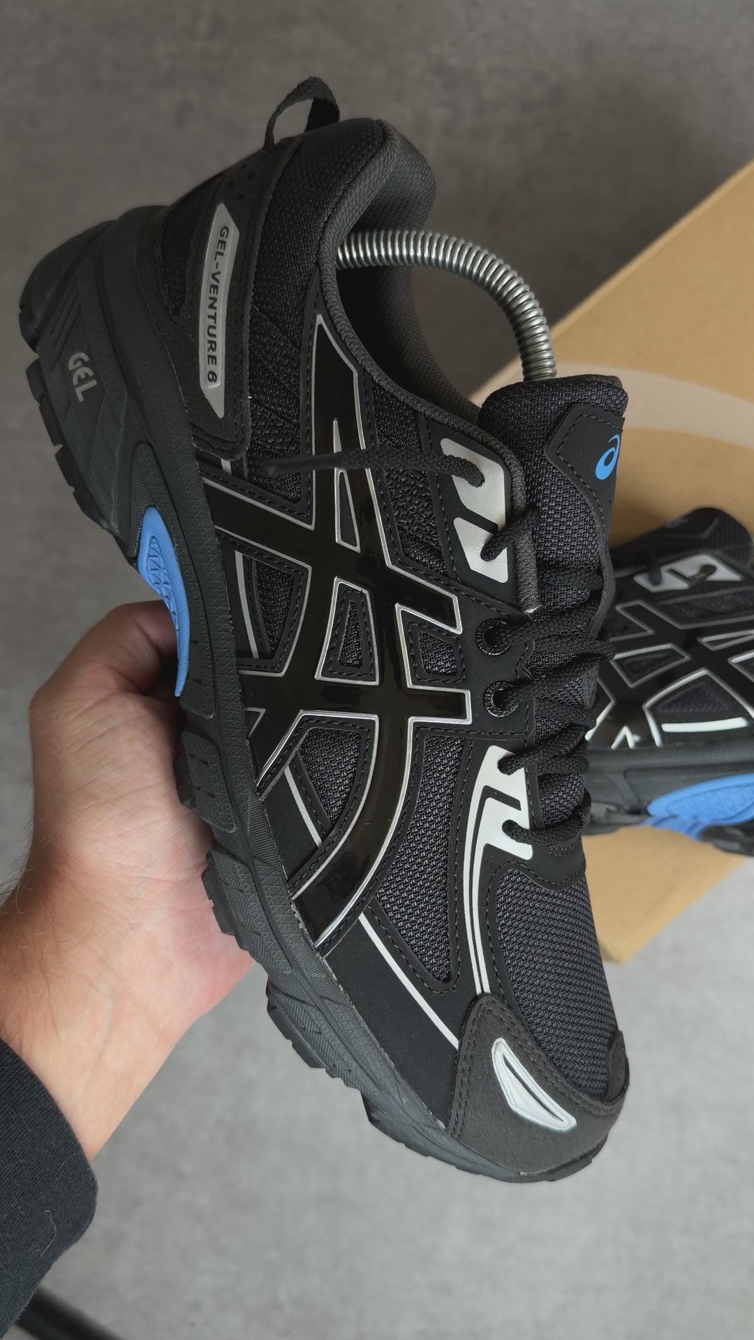 ASICS GEL-VENTURE 6 BLACK BLUE COAST