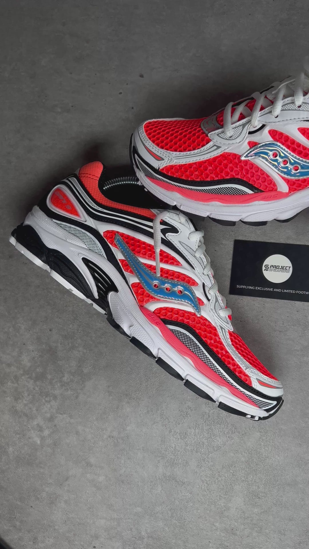 SAUCONY PROGRID OMNI 9 SPEED SHADES SILVER ORANGE