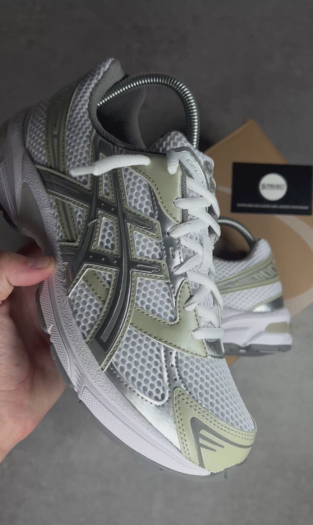ASICS GEL-1130 WHITE DRIED LEAF GREEN WOMENS