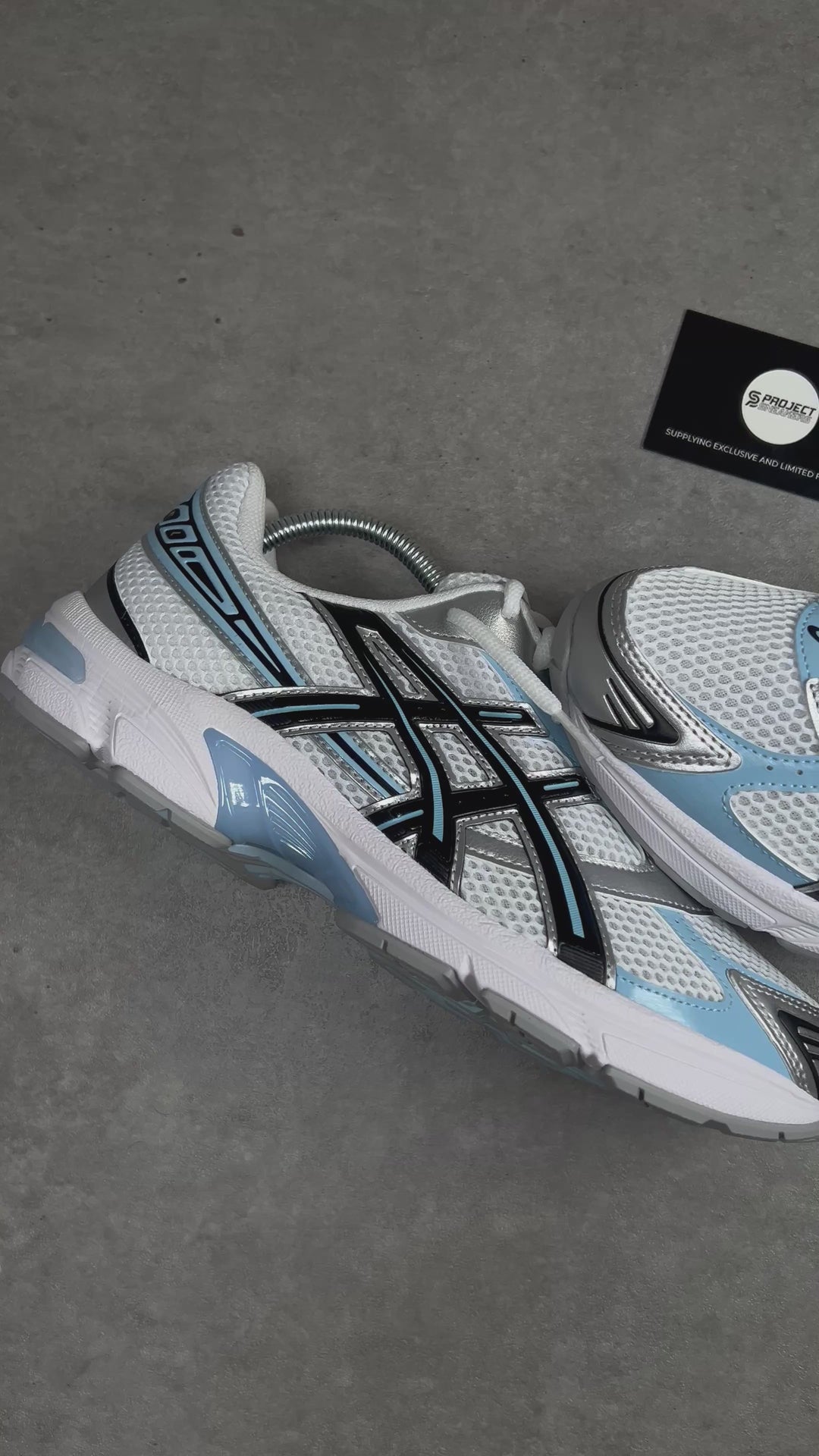 ASICS GEL-1130 BLACK WHITE BLUE - USA EXCLUSIVE