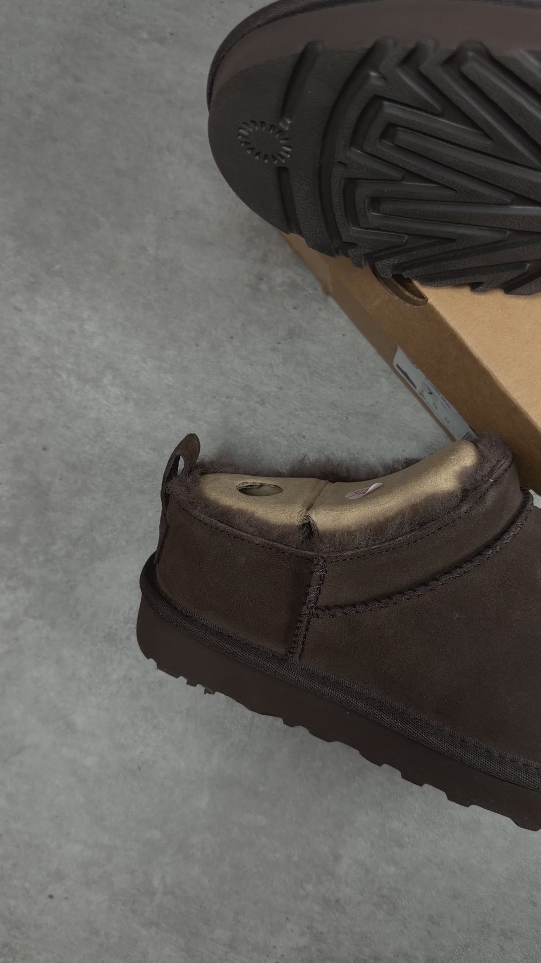 UGG MICRO BOOT WOMEN'S BROWN