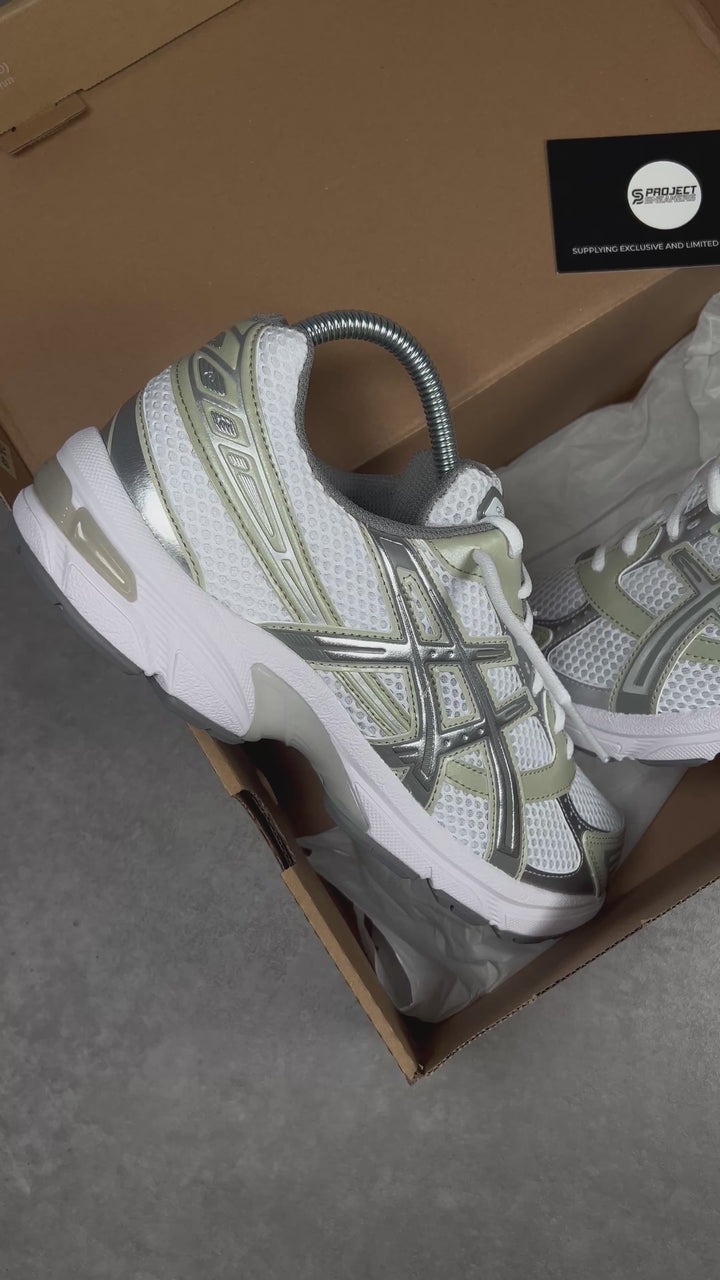 ASICS GEL-1130 WHITE DRIED LEAF GREEN WOMENS