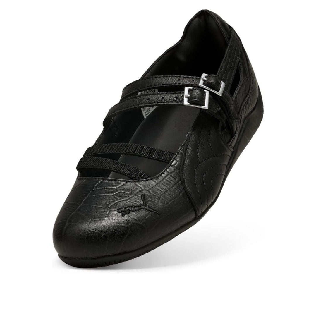 PUMA SPEEDCAT BALLET CROC PRINT BLACK WOMENS