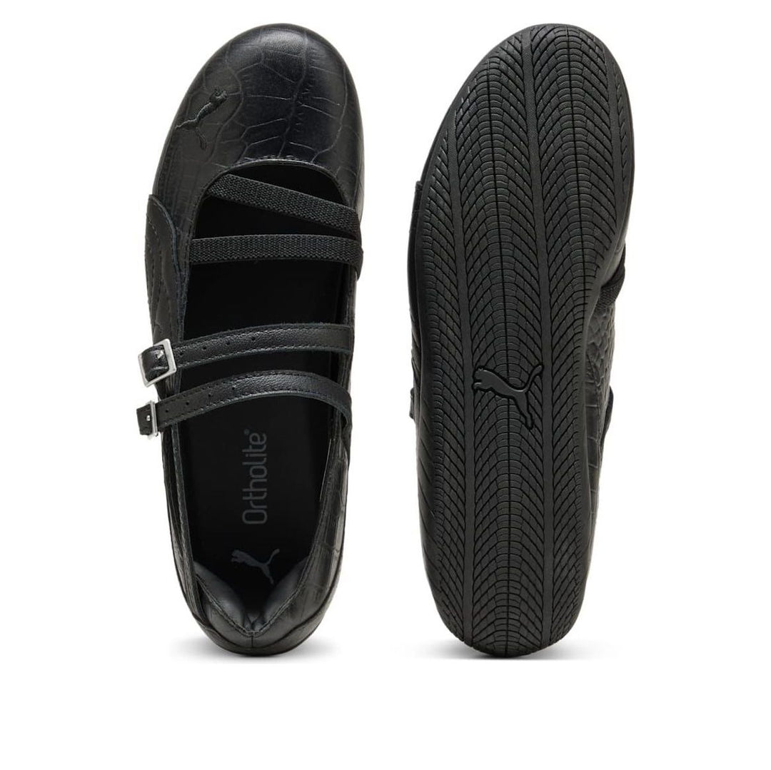 PUMA SPEEDCAT BALLET CROC PRINT BLACK WOMENS