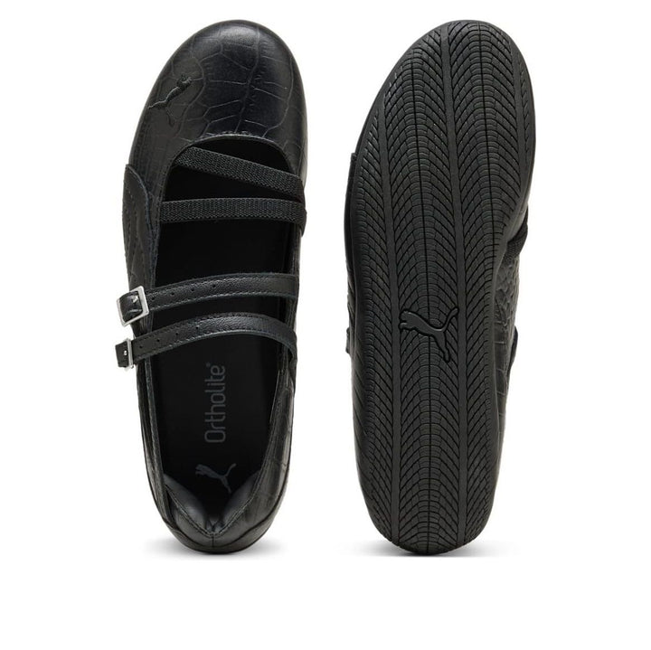 PUMA SPEEDCAT BALLET CROC PRINT BLACK WOMENS