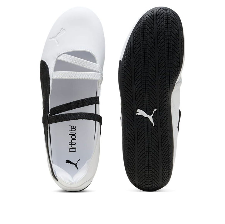 PUMA SPEEDCAT BALLET LEATHER WHITE BLACK WOMENS