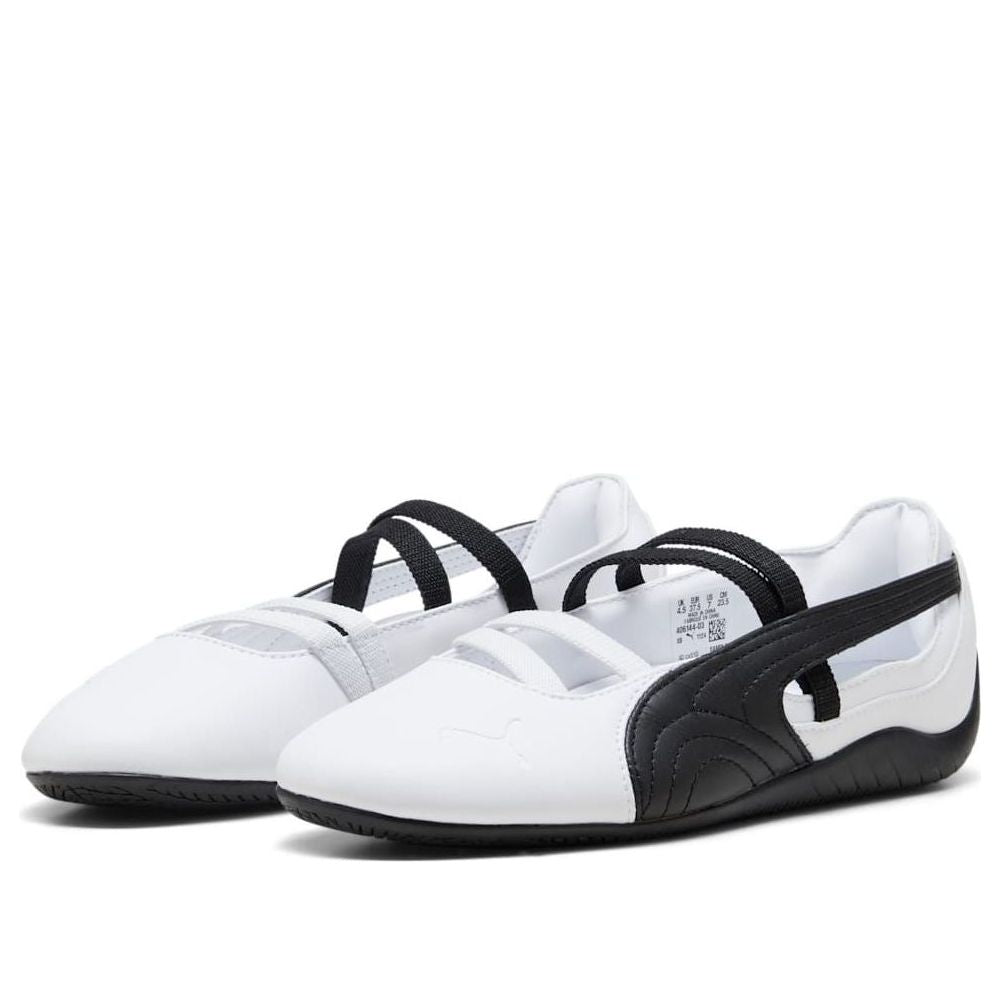 PUMA SPEEDCAT BALLET LEATHER WHITE BLACK WOMENS