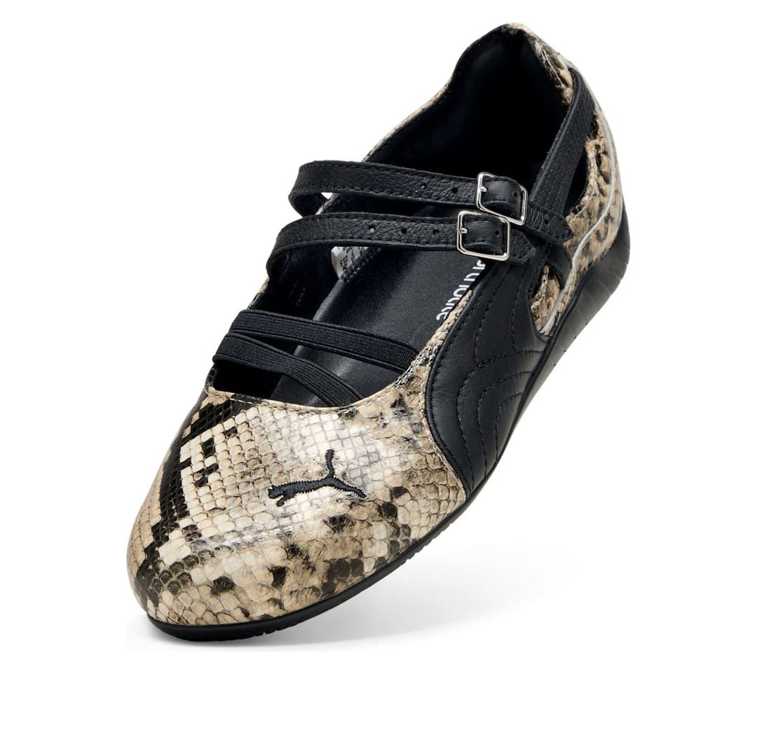 PUMA SPEEDCAT BALLET SNAKESKIN BLACK VAPOR GREY WOMENS
