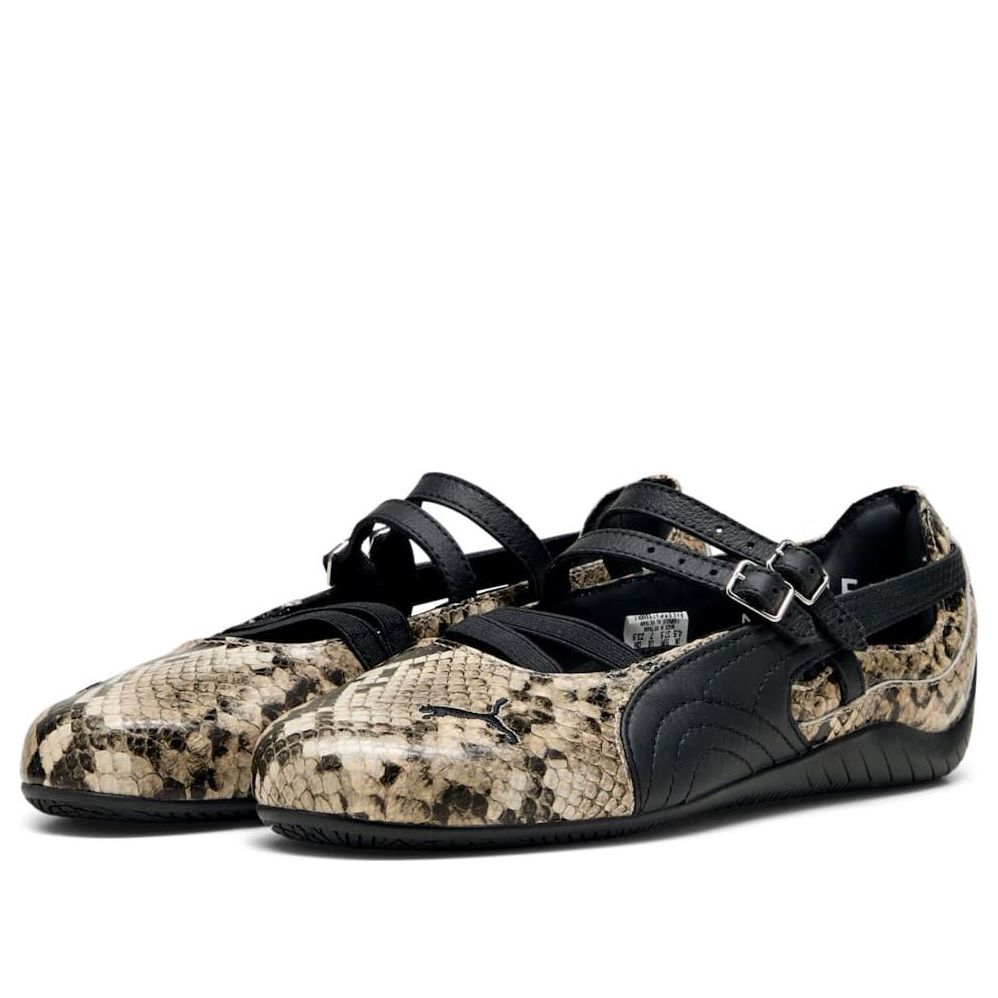 PUMA SPEEDCAT BALLET SNAKESKIN BLACK VAPOR GREY WOMENS