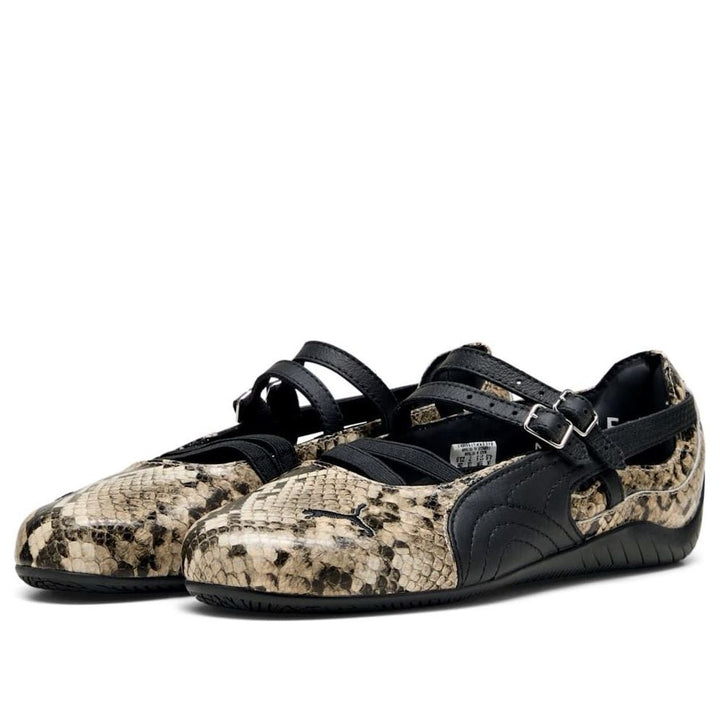 PUMA SPEEDCAT BALLET SNAKESKIN BLACK VAPOR GREY WOMENS