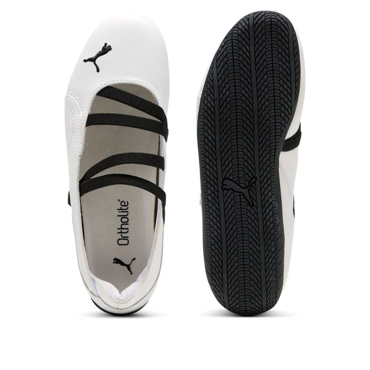 PUMA SPEEDCAT BALLET WHITE BLACK WOMENS