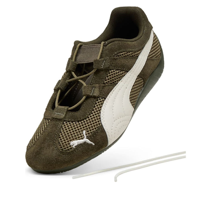 PUMA SPEEDCAT GO DARK OLIVE WARM WHITE WOMENS