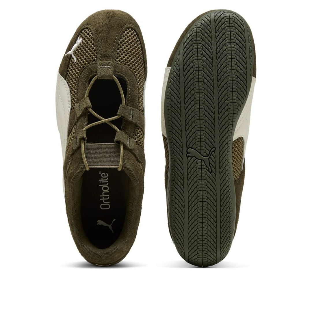 PUMA SPEEDCAT GO DARK OLIVE WARM WHITE WOMENS