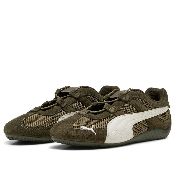 PUMA SPEEDCAT GO DARK OLIVE WARM WHITE WOMENS