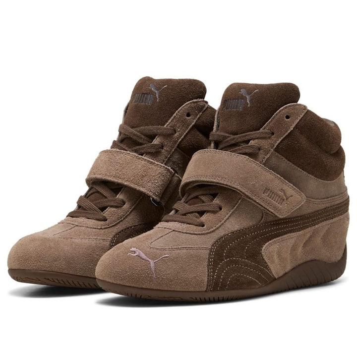 PUMA SPEEDCAT WEDGE TOTALLY TAUPE CHOCOLATE WOMENS
