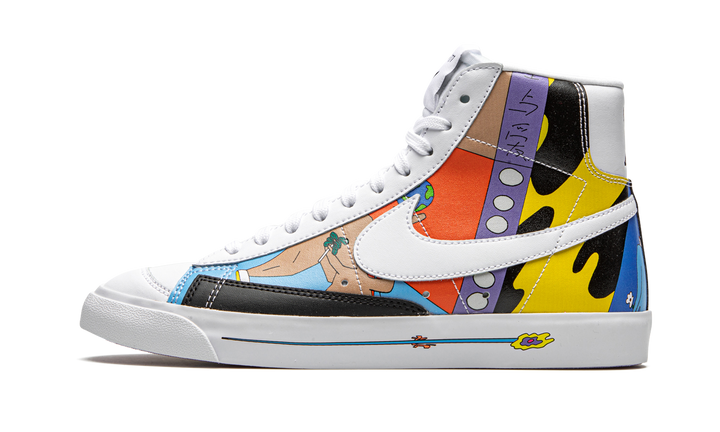 RUOHAN WANG X NIKE BLAZER MID 77 FLYLEATHER MULTI