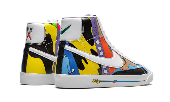 RUOHAN WANG X NIKE BLAZER MID 77 FLYLEATHER MULTI