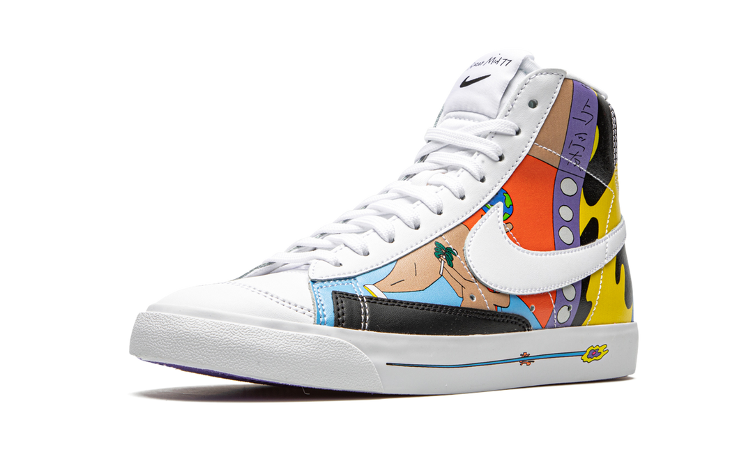 RUOHAN WANG X NIKE BLAZER MID 77 FLYLEATHER MULTI