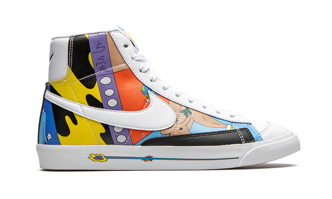 RUOHAN WANG X NIKE BLAZER MID 77 FLYLEATHER MULTI