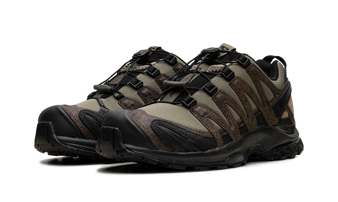 SALOMON XA PRO 3D DISTRESSED LEATHER DARK EARTH BLACK