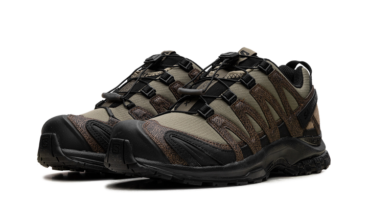 SALOMON XA PRO 3D DISTRESSED LEATHER DARK EARTH BLACK