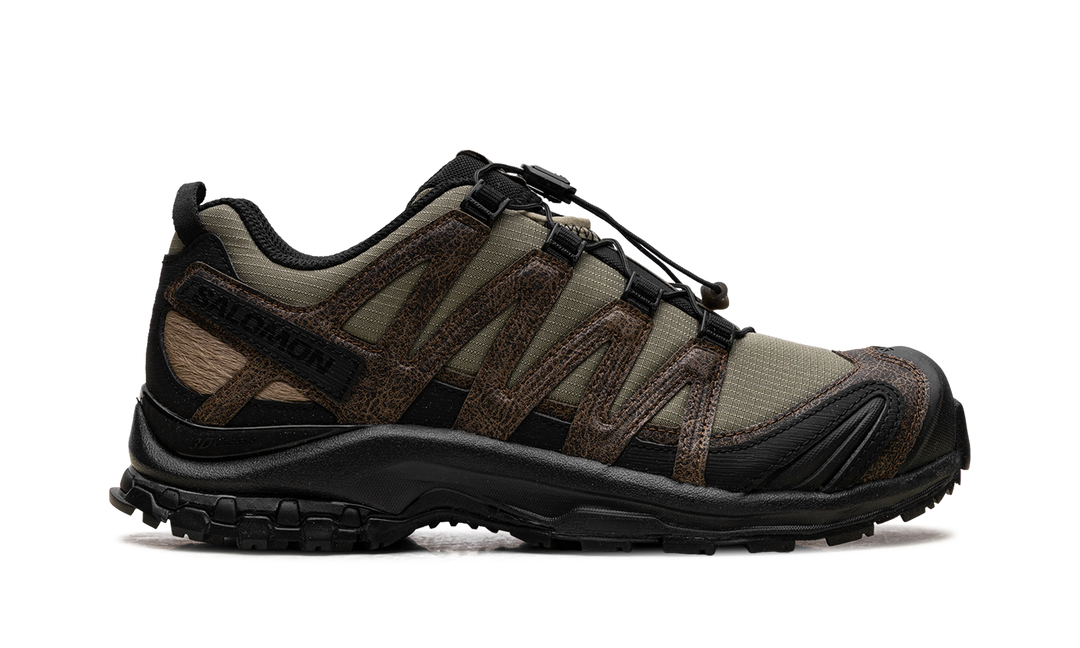 SALOMON XA PRO 3D DISTRESSED LEATHER DARK EARTH BLACK