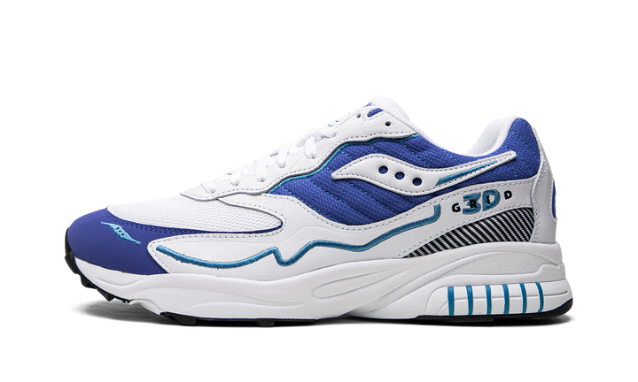 SAUCONY 3D GRID HURRICANE WHITE ROYAL