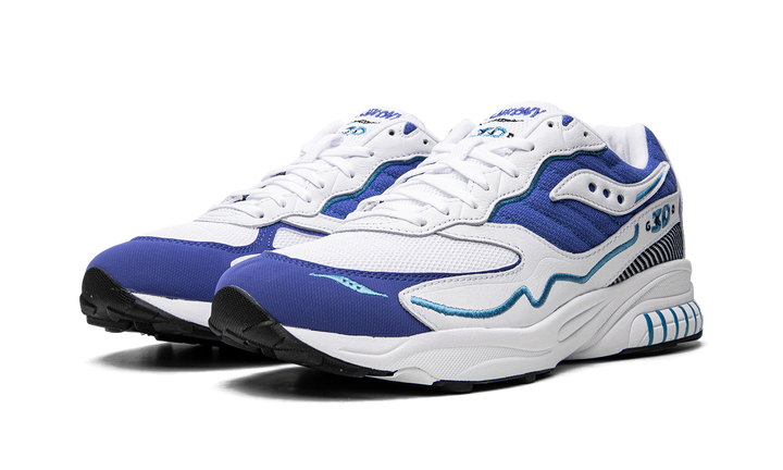 SAUCONY 3D GRID HURRICANE WHITE ROYAL