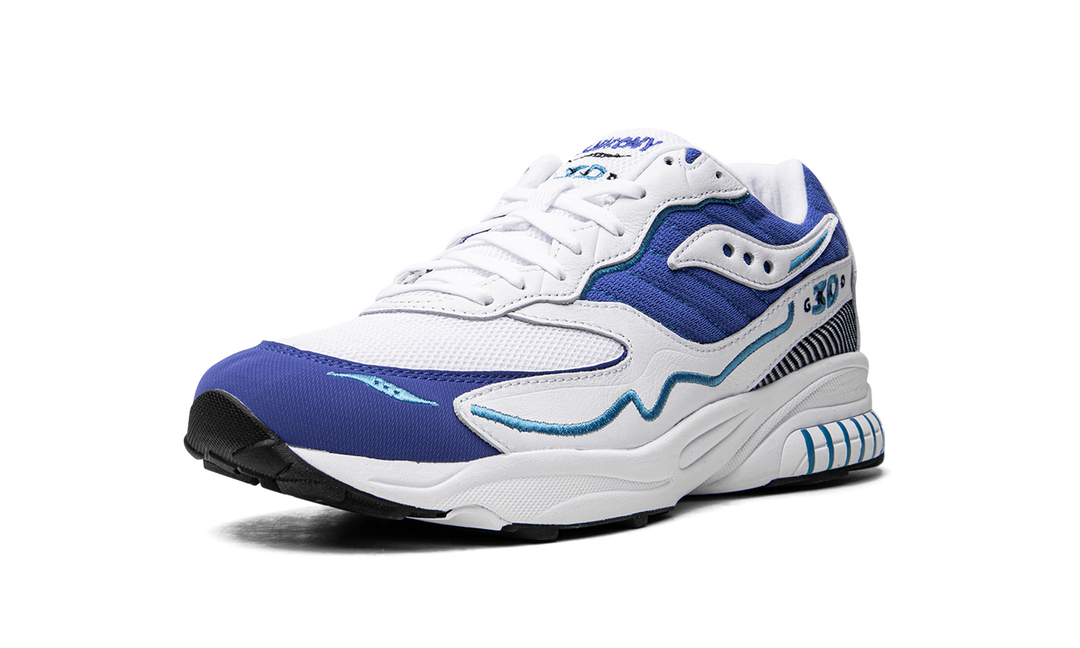 SAUCONY 3D GRID HURRICANE WHITE ROYAL