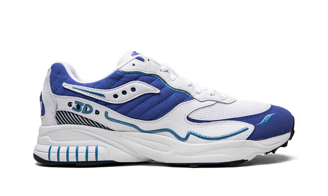 SAUCONY 3D GRID HURRICANE WHITE ROYAL