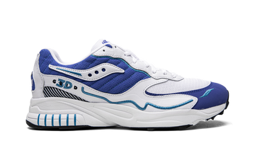 SAUCONY 3D GRID HURRICANE WHITE ROYAL — Stock