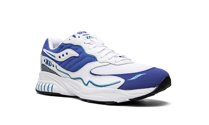 SAUCONY 3D GRID HURRICANE WHITE ROYAL