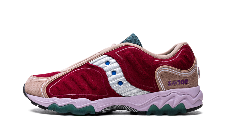 SAUCONY MATRIX JAE TIPS NO SHOES IN THE HOUSE BURGUNDY