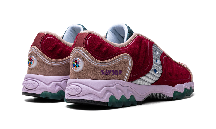 SAUCONY MATRIX JAE TIPS NO SHOES IN THE HOUSE BURGUNDY