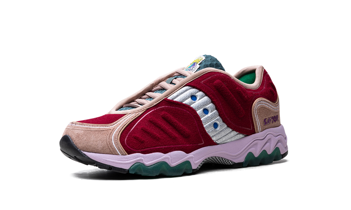 SAUCONY MATRIX JAE TIPS NO SHOES IN THE HOUSE BURGUNDY