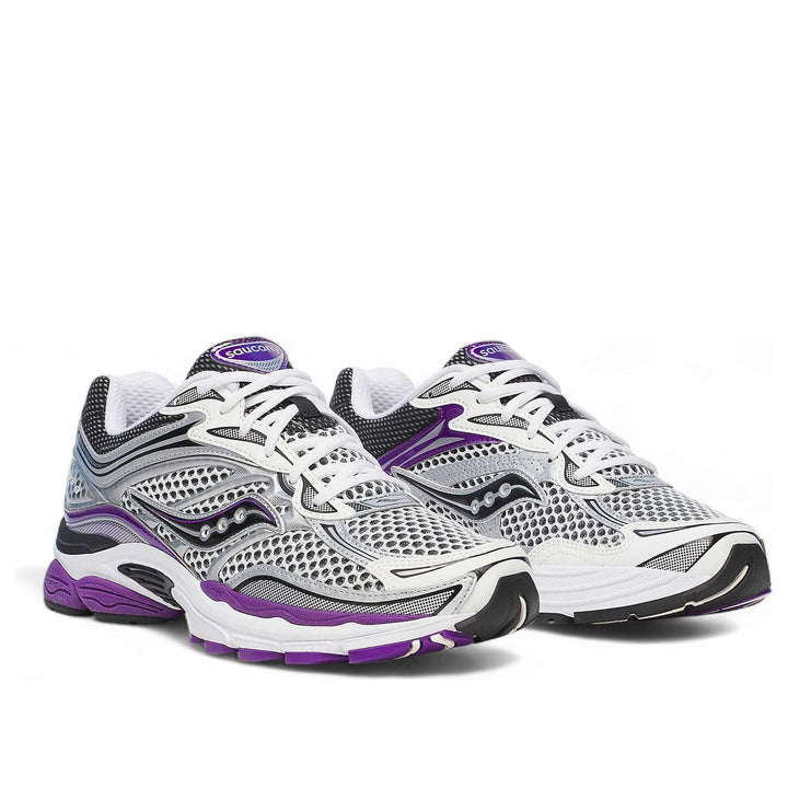 SAUCONY PROGRID OMNI 9 WHITE BLACK SILVER PURPLE